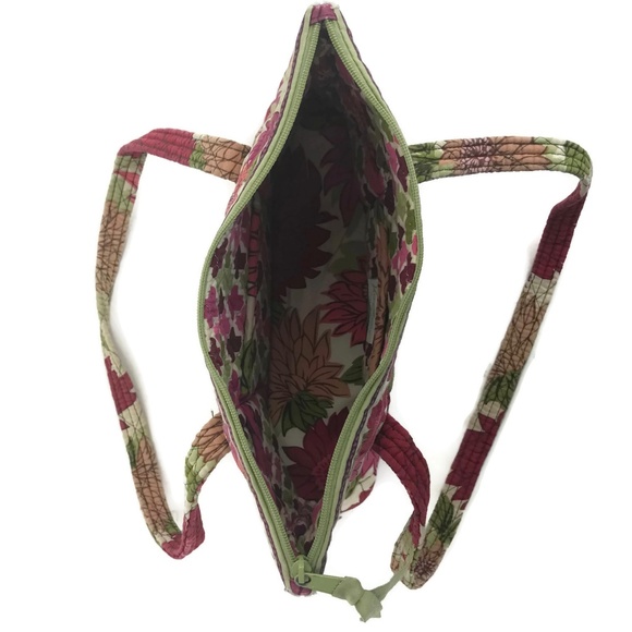 Vera Bradley Dahlia Pink Red Floral Shoulderbag - Picture 4 of 4